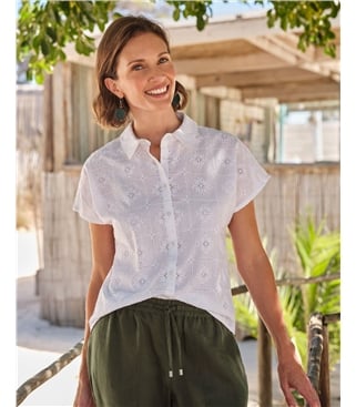 Patchwork Broderie Blouse
