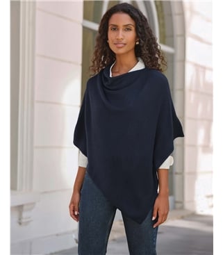 Organic Cashmere Gassato Poncho