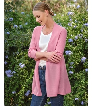 Gassato Lightweight Cashmere Swing Cardigan