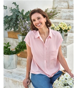 Short Sleeve Stripe Shirt