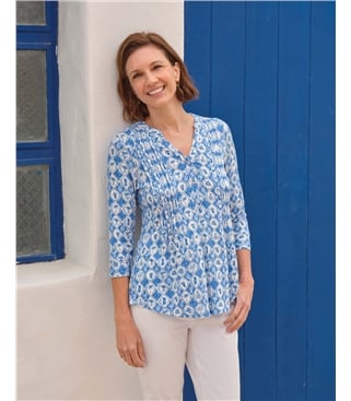 Longline Pintuck Shirt