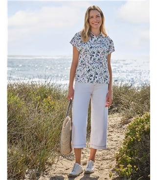Wide Leg Cropped Jeans