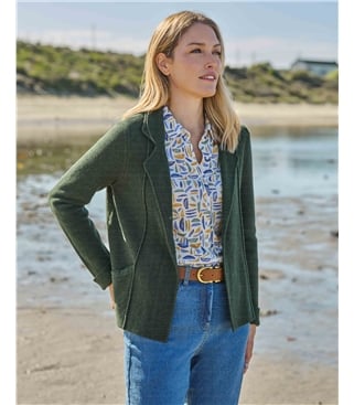 Moss Stitch Cotton Jacket