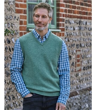 Mens Classic Lambswool Vest