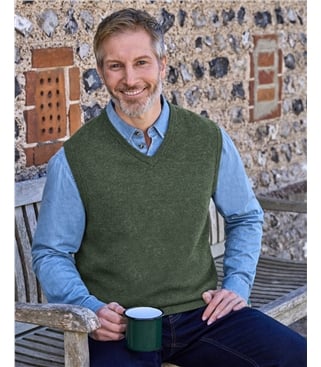 Pull sans manches - Homme - Laine d’agneau