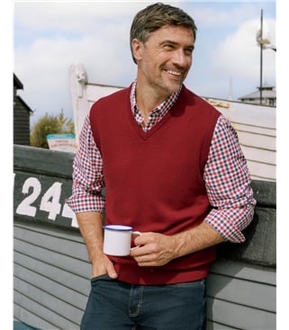 Mens Classic Lambswool Vest