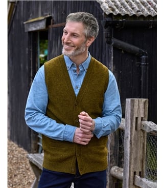 Mens Lambswool Waistcoat