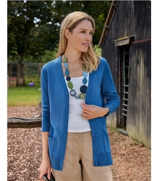 Long V Neck Cardigan