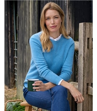 Pull à col rond – Femme – Laine d’agneau certifiée 100% RWS 