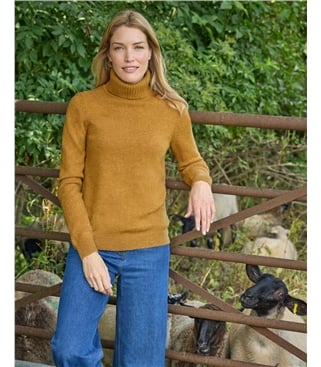 Womens Lambswool Polo