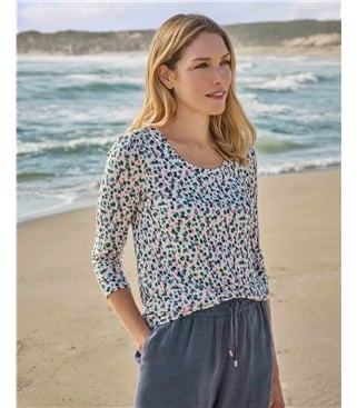 Super Soft Double Front Scoop Neck Top