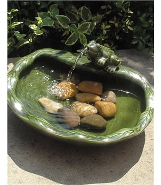 Frog Solar Water Fountain