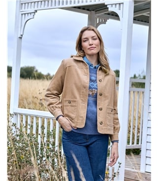 Veste légère en velours côtelé