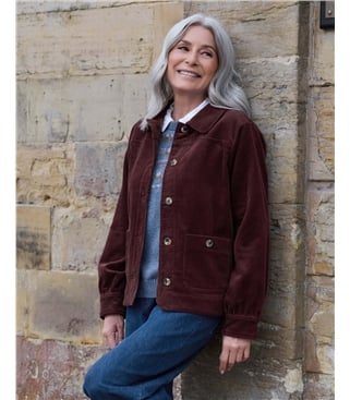 Veste légère en velours côtelé