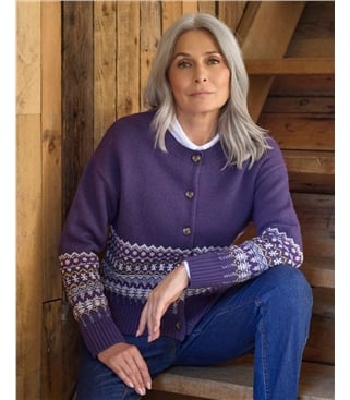 Fairisle Hem Cardigan