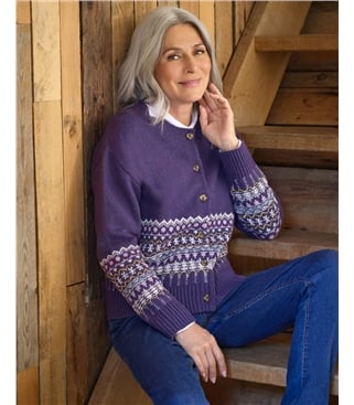 Fairisle Hem Cardigan
