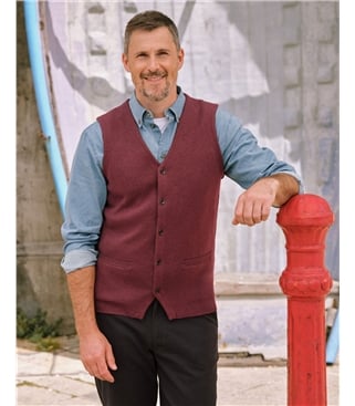 Organic Cotton Cashmere Waistcoat