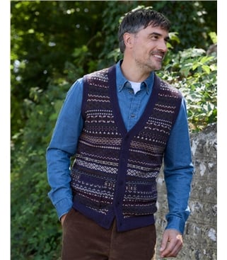 Knitted Fairisle Waistcoat