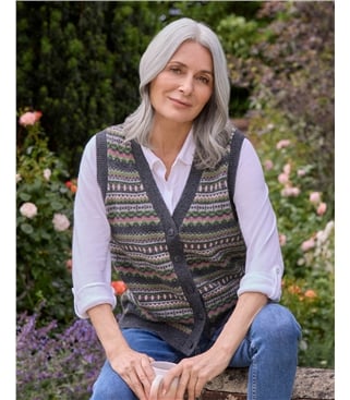 Fairisle Button Waistcoat