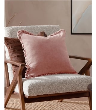 Washed Cotton Velvet Cushion Cover