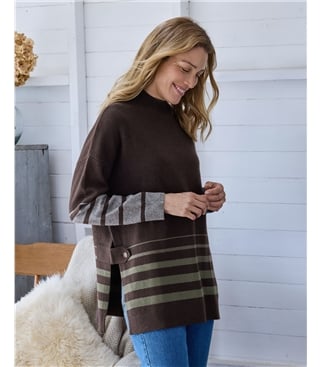 Stripe Tabard Jumper
