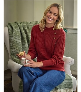 Button Turtle Neck Jumper