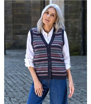 Fairisle Button Vest