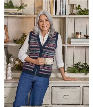 Fairisle Button Vest