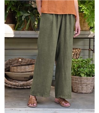 Pantalon ample - Femme - Pur Lin