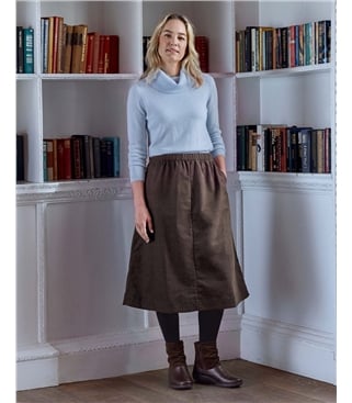 Lightweight Comfort Cord Skirt