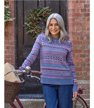 Allover Button Fairisle Jumper