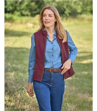 Longline Waisted Fleece Gilet