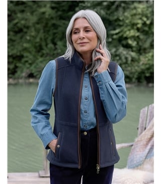Longline Waisted Fleece Gilet
