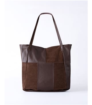 Tarn Hows Leather and Suede Tote Bag