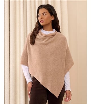 Organic Cashmere Gassato Poncho