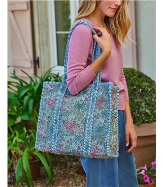 Cotton Quilted Tote Bag