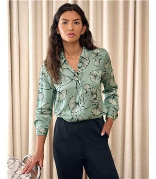 Sand Washed Pure Silk Satin Blouse
