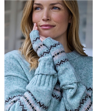 Womens Fairisle Wristwarmers