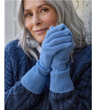 Cashmere Merino Ribbed Gloves