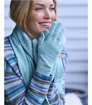 Cashmere Merino Ribbed Gloves