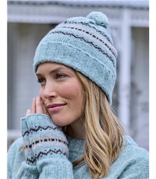 Womens Lambswool Fairisle Hat