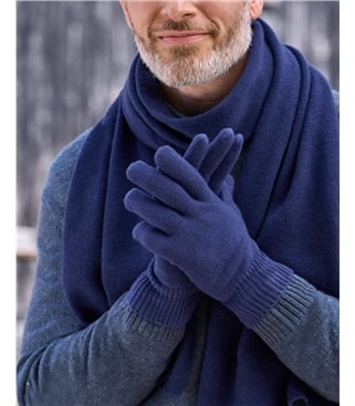 Mens Cashmere Merino Gloves