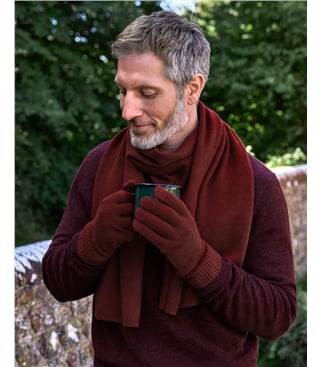 Mens Cashmere Merino Gloves