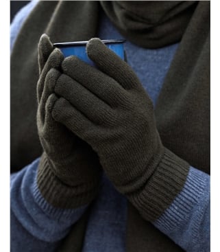 Mens Cashmere Merino Gloves