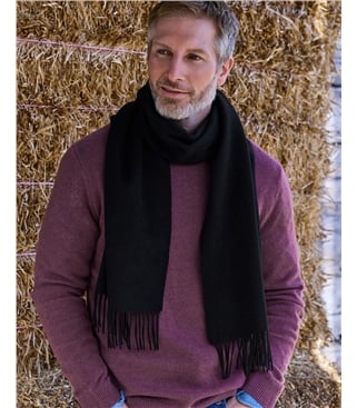 Mens Pure Wool Scarf