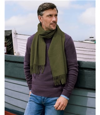Mens Pure Wool Scarf