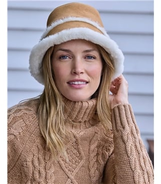 Sheepskin Bucket Hat