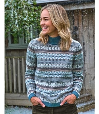 Fair-Isle-Rollkragenpullover