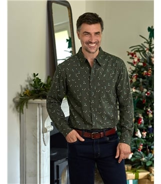 Mens Printed Long Sleeve Shirt