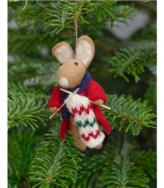 Knitting Ruby Rabbit Christmas Decoration